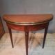 Table demi lune en acajou
