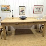Solid oak farmhouse table