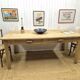 Solid oak farmhouse table