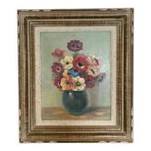 Oil on canvas "anemones"