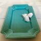 Vide poche coquillages bleu turquoise, Italie