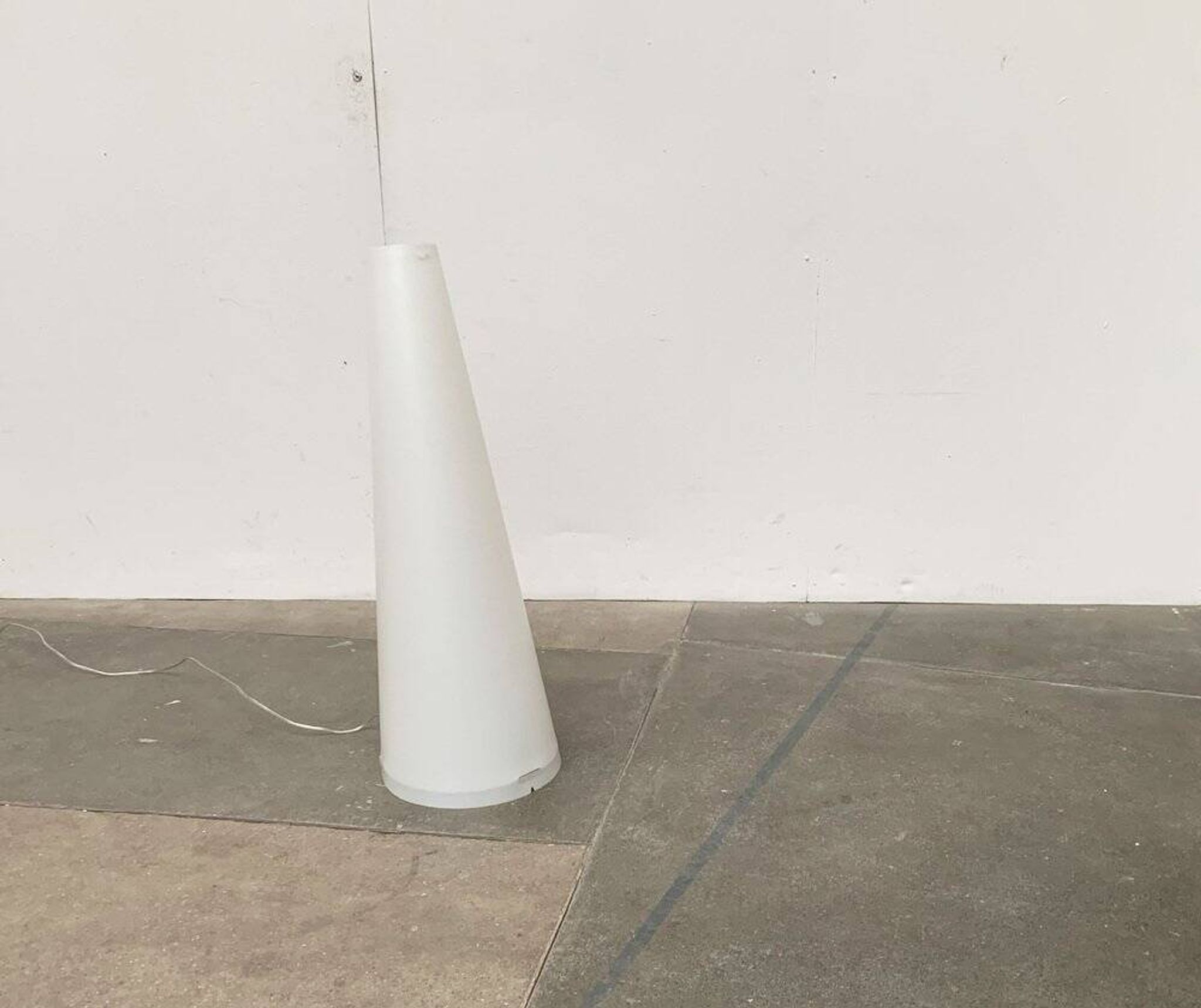 Italian postmodern cone floor lamp by Emporium