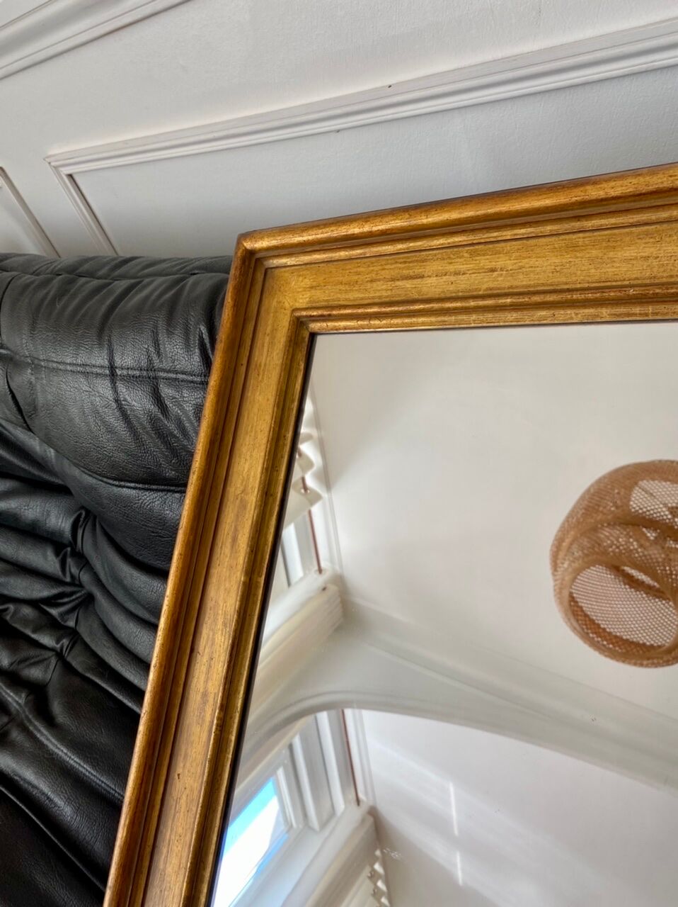 Antique gilded wood mirror 50x60cm