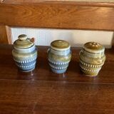 Vintage sandstone salt and pepper shaker