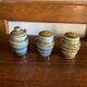 Vintage sandstone salt and pepper shaker