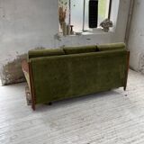 Scandinavian teak bench bed 140