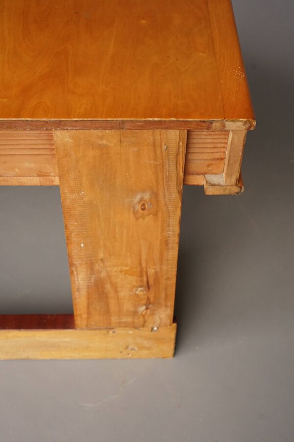 Coiffeuse basse Art Déco en bois d'érable, années 1930