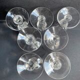 Blown and cut crystal glasses