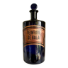 Kola tincture apothecary bottle in blue glass
