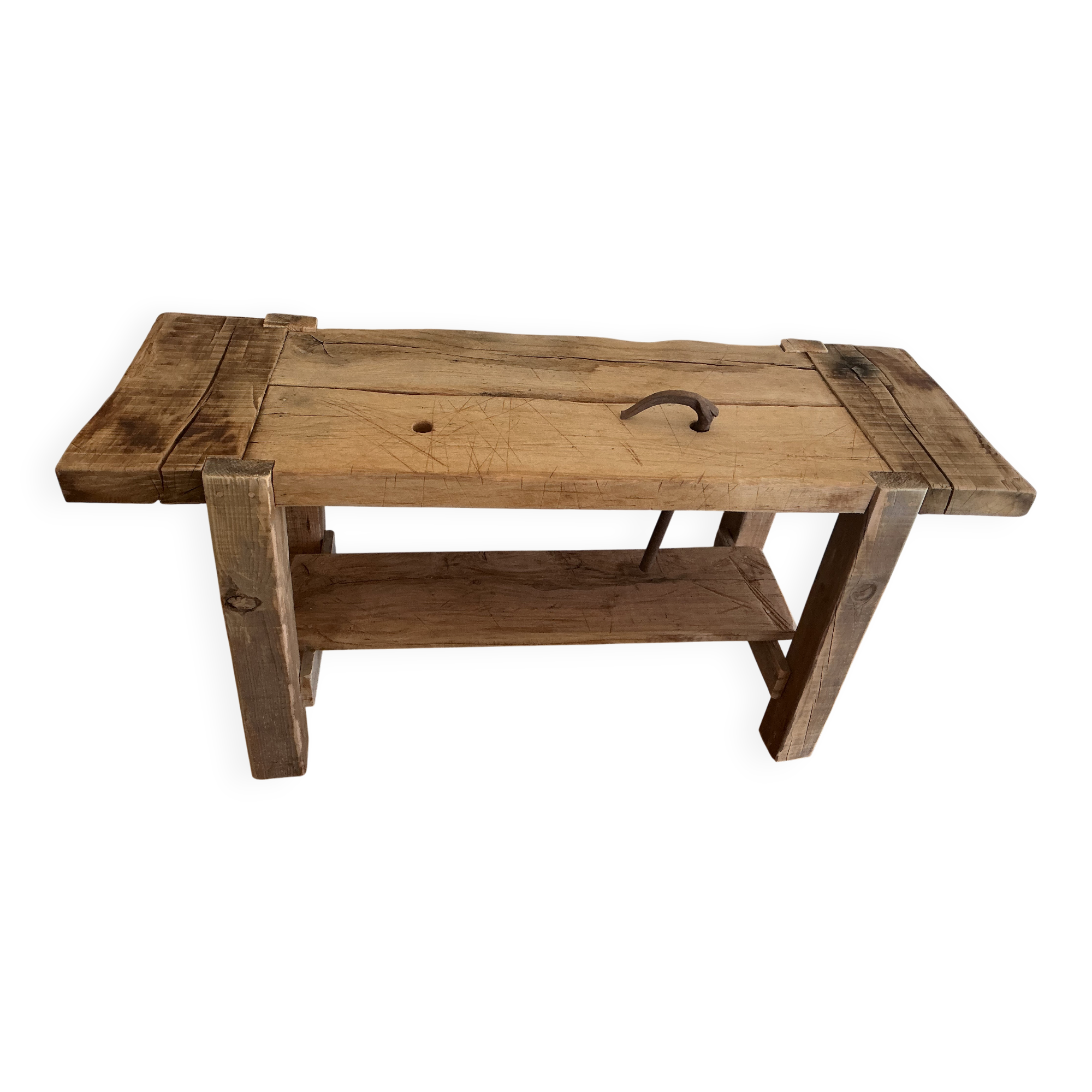 Old oak carpenter's bench
