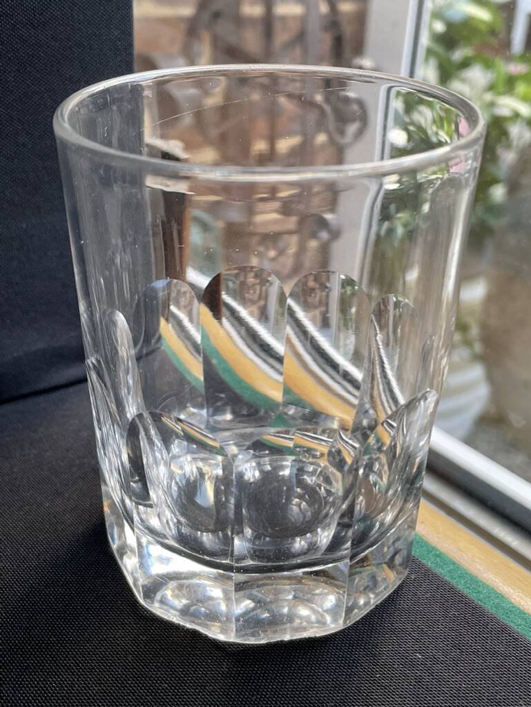 6 Baccarat whiskey tumblers – ½ strong crystal - Art Nouveau