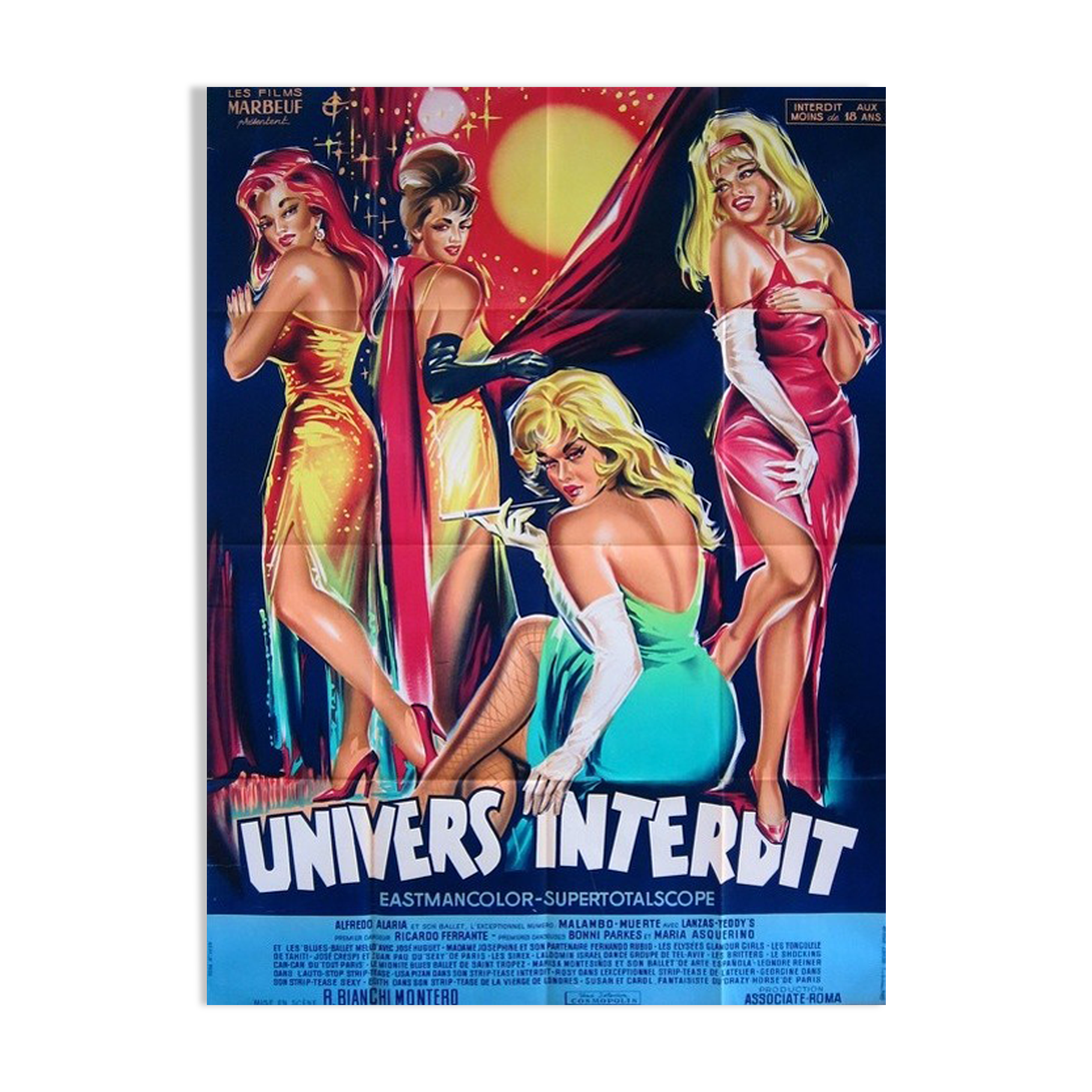 Original cinema poster 1964 forbidden universe displays 120x160 cm