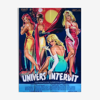 Original cinema poster 1964 forbidden universe displays 120x160 cm