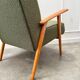 Scandinavian khaki armchair