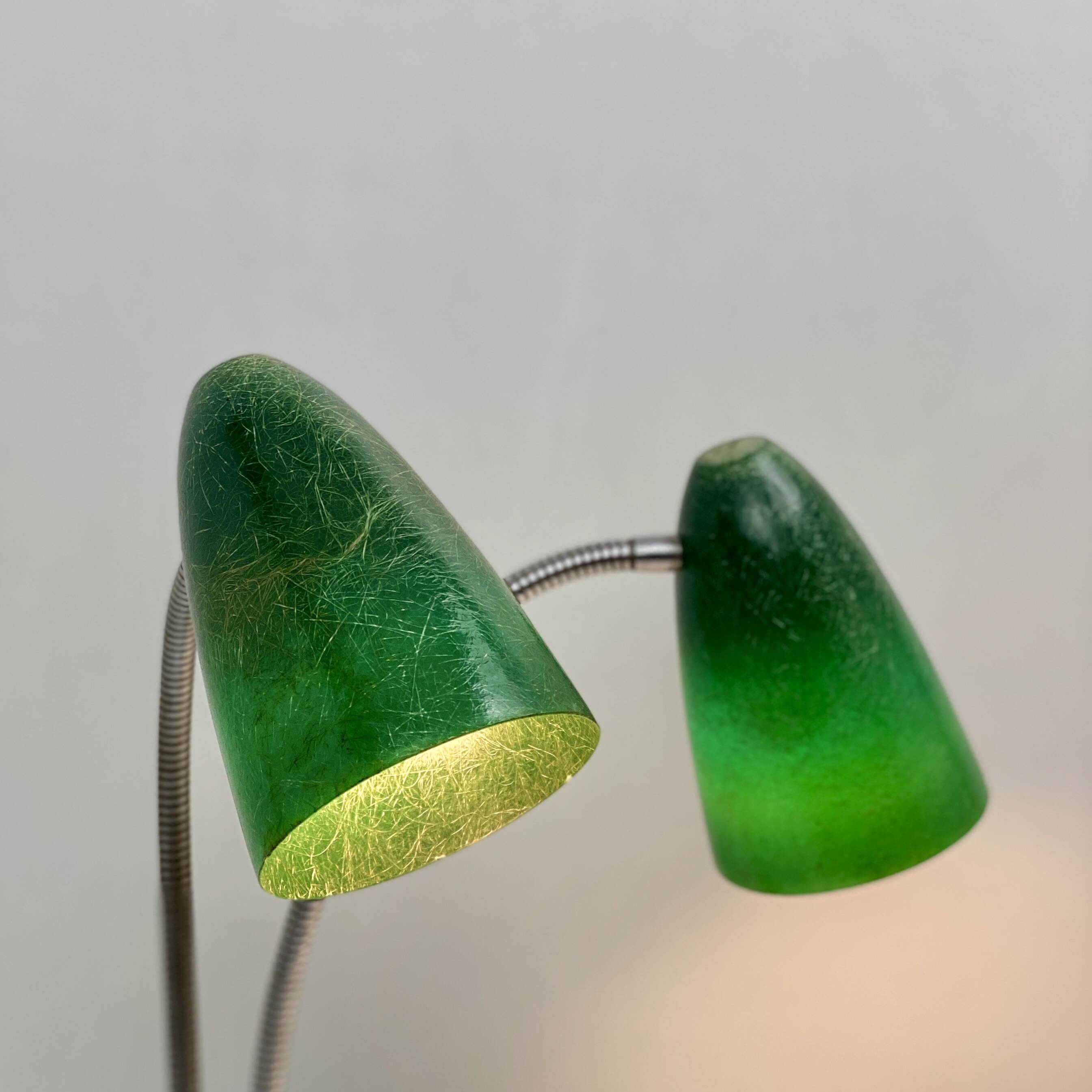 American double lamp, fiberglass, 1950, Prescoli