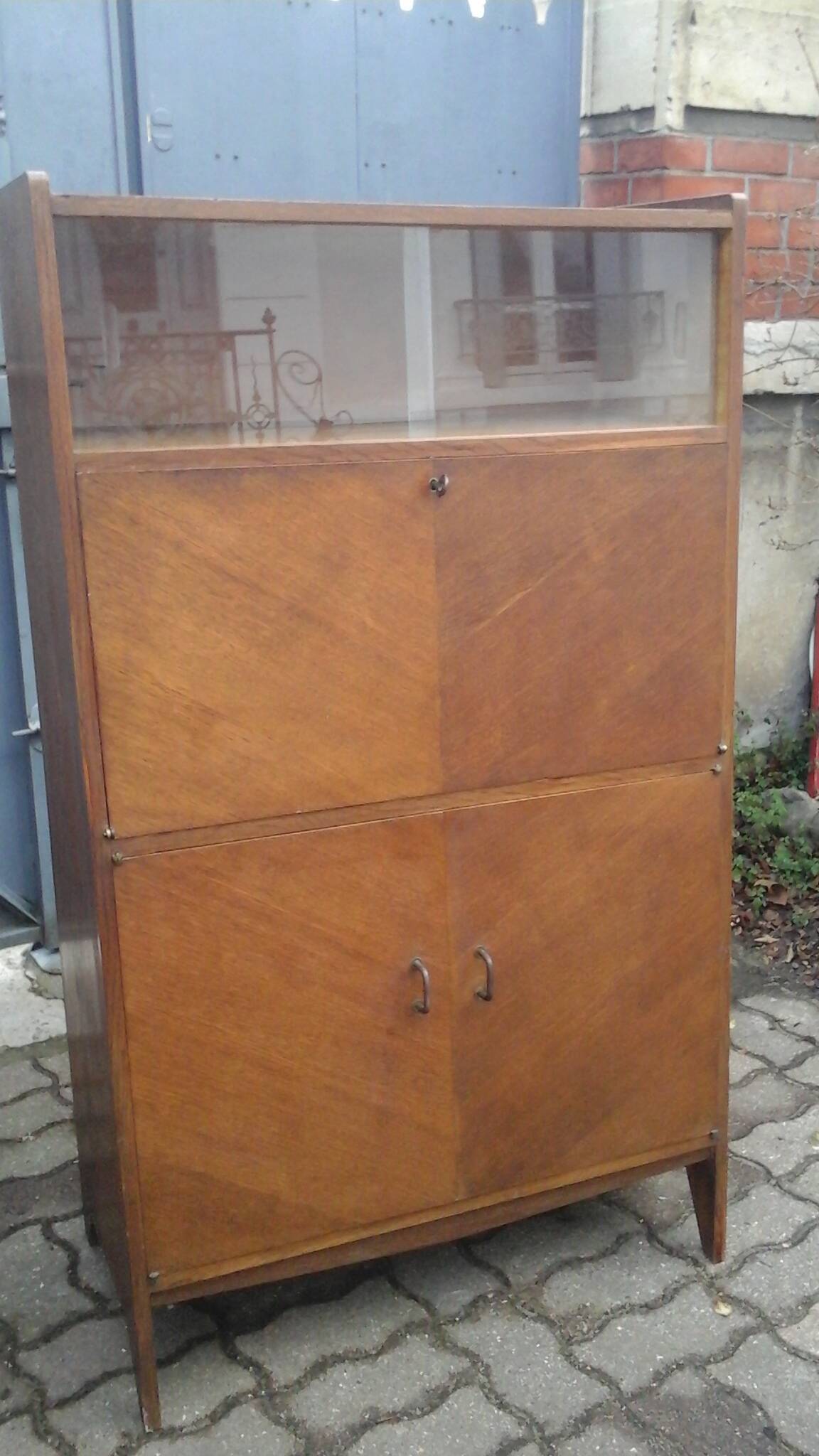 Vintage oak secretary 70