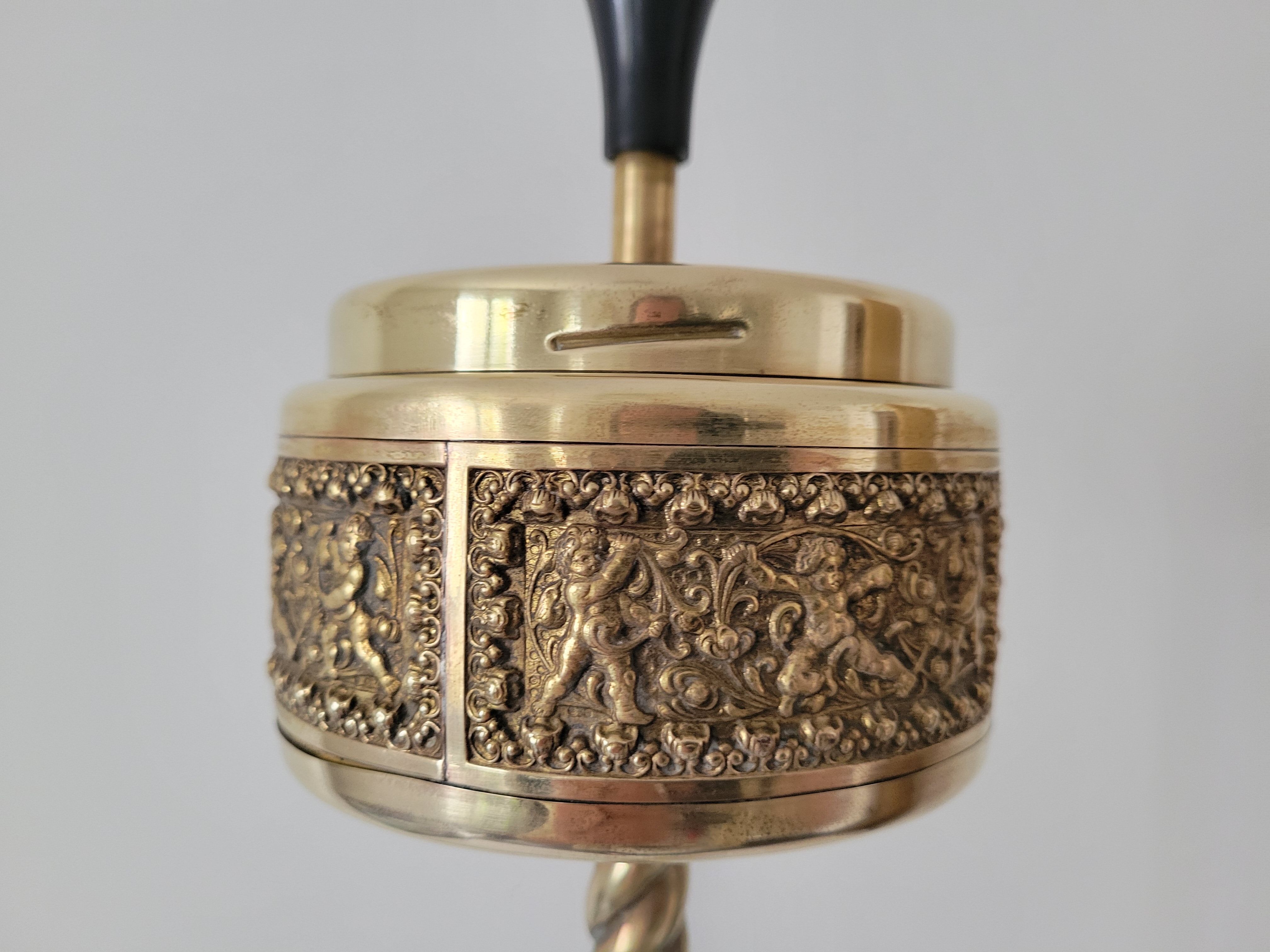 Brass standing ashtray