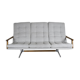 Canapé scandinave original, années 1960, vintage, entièrement restauré, tissu gris clair