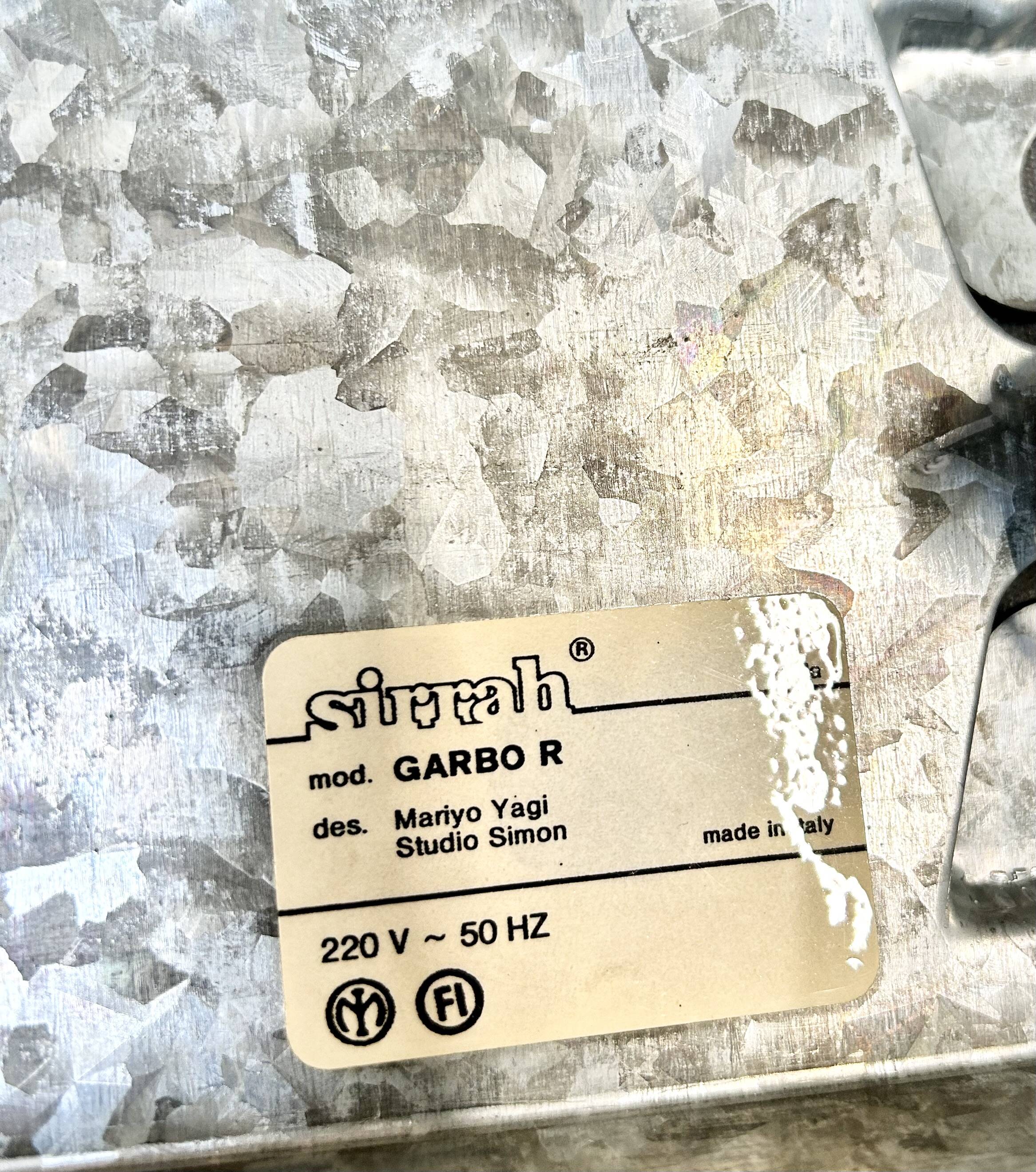 “Garbo” ceiling lamp by Mariyo Yagi for Sirrah, 1980s