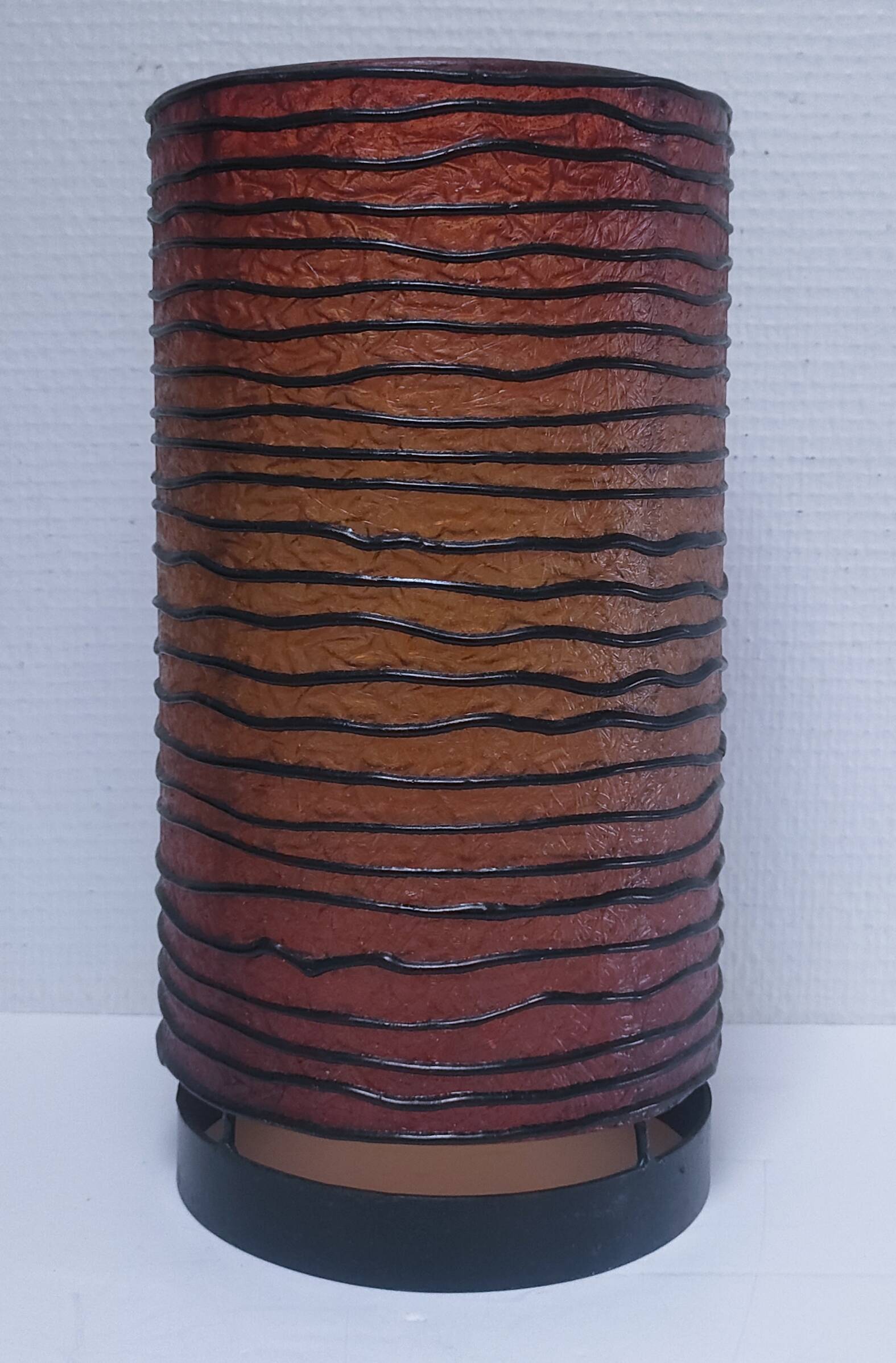 90s design metal resin cylinder lamp