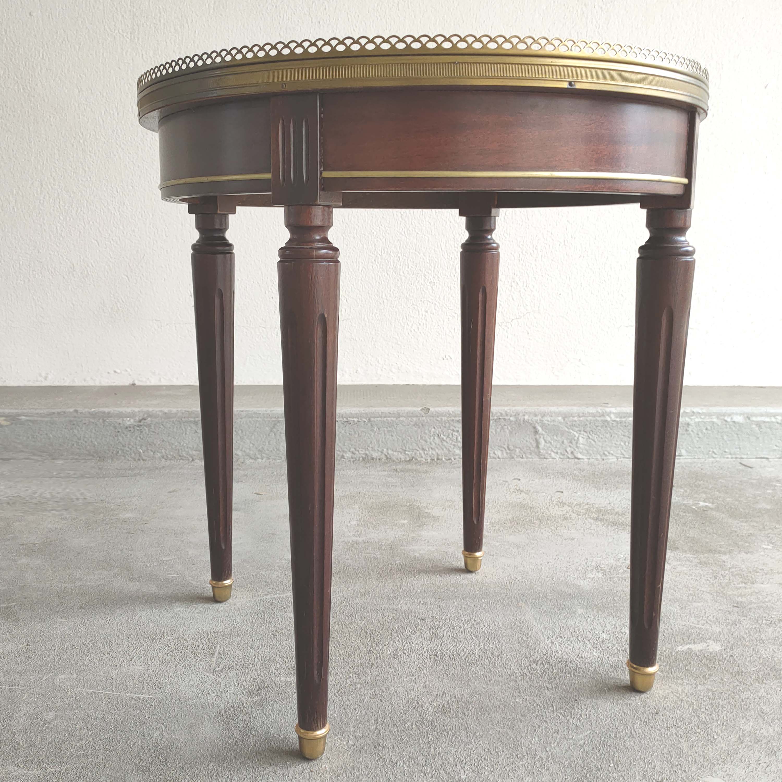 Side table white marble hot water bottle