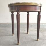 Side table white marble hot water bottle