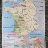 Old historical MDI map: The 100 Years War.
