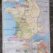 Old historical MDI map: The 100 Years War.