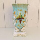 Porcelain vase of Paris gilding and fruit Napoleon III