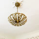 Vintage Palwa suspension in solid brass and crystal.