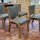 4 chaises Bow wood édition Steiner 1950
