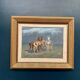 Original Swedish Oil on Canvas – “Horses” – Signed – Vintage & Framed – 59.5 × 49.5 cm