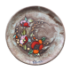 Vallauris ceramic flower decoration plate