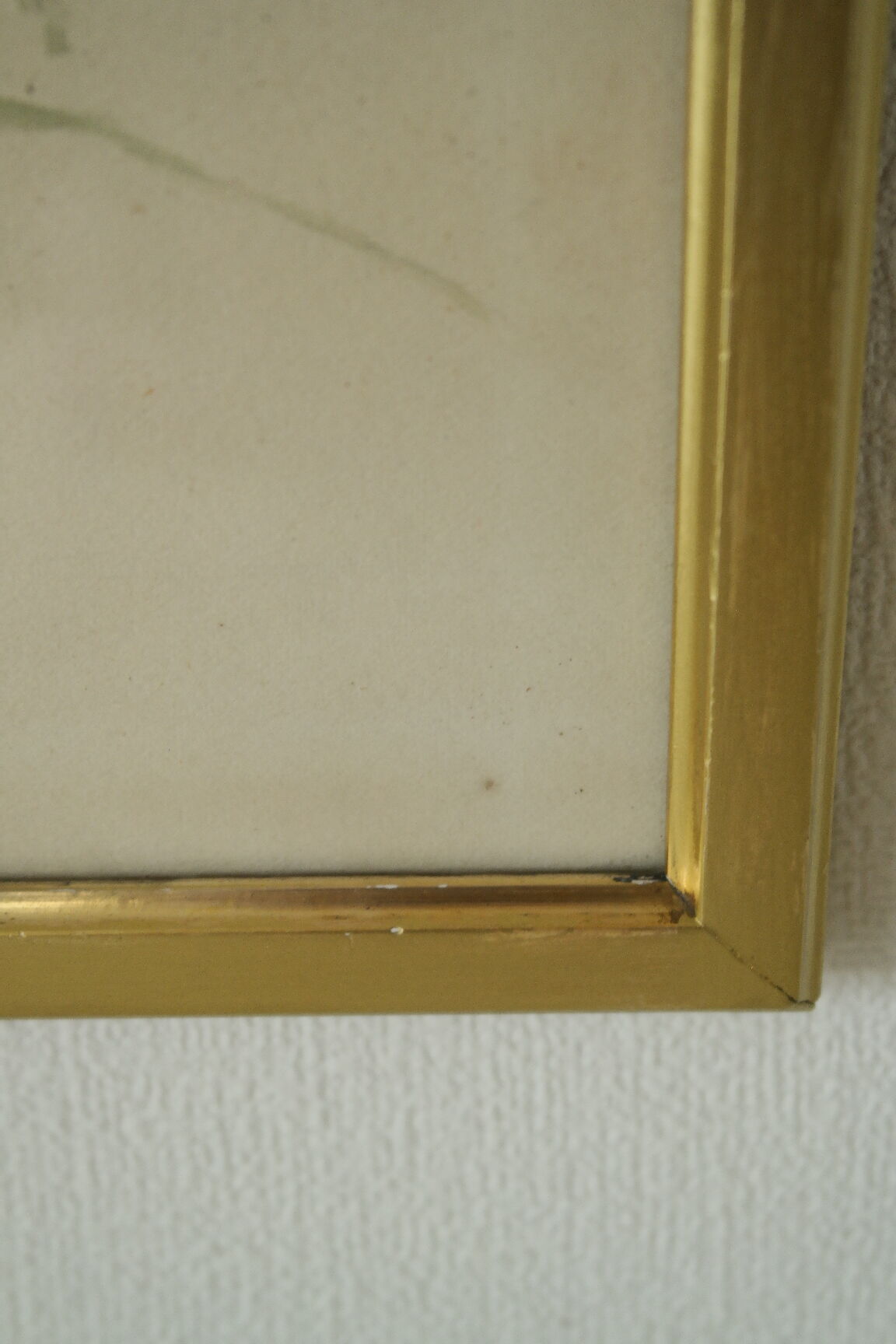 Watercolor frame golden bouquet of flowers