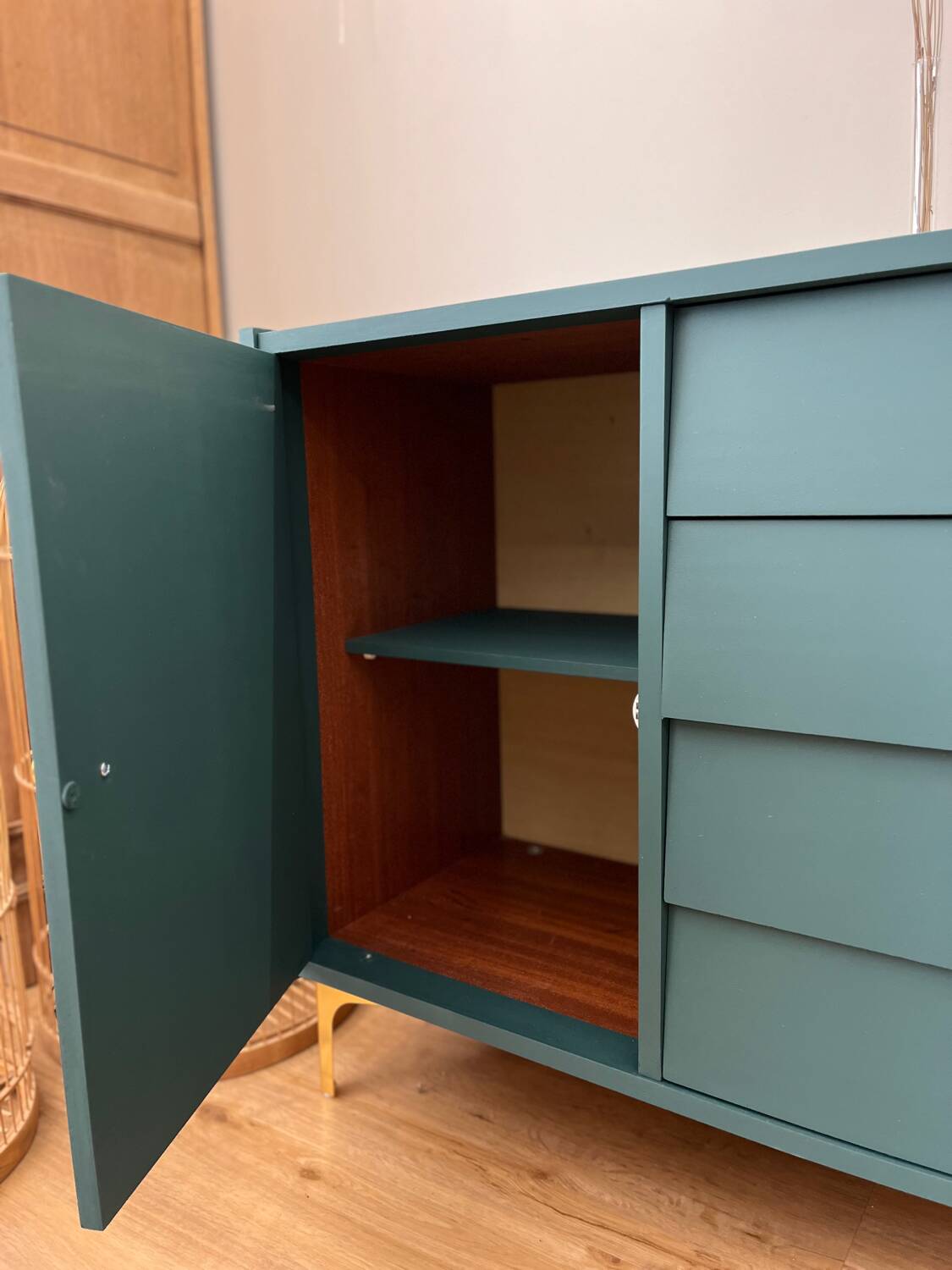 Green buffet from the 50s