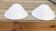 2 Half-moon wall lights in lacquered metal