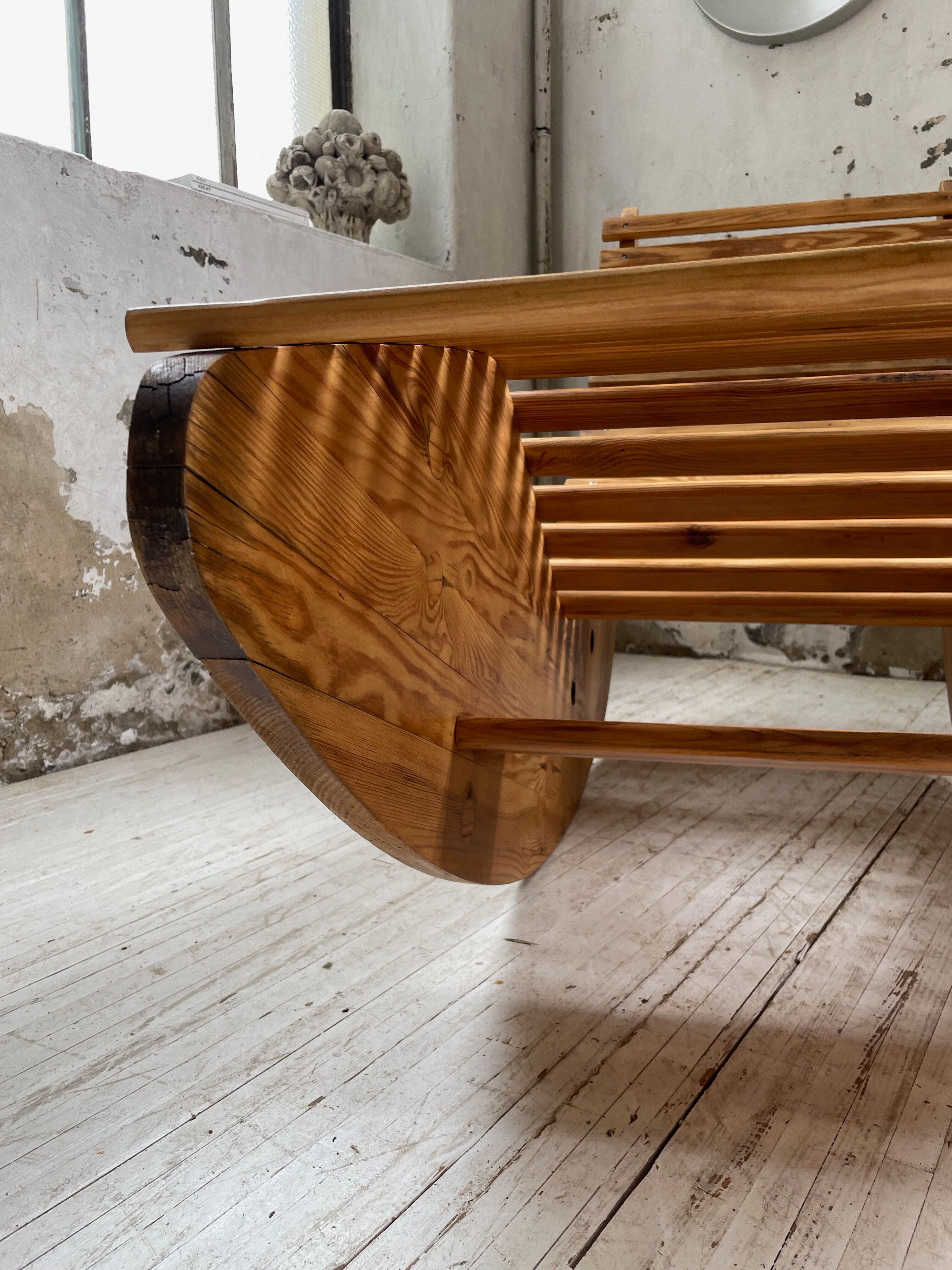 Deckchair bauhaus pine