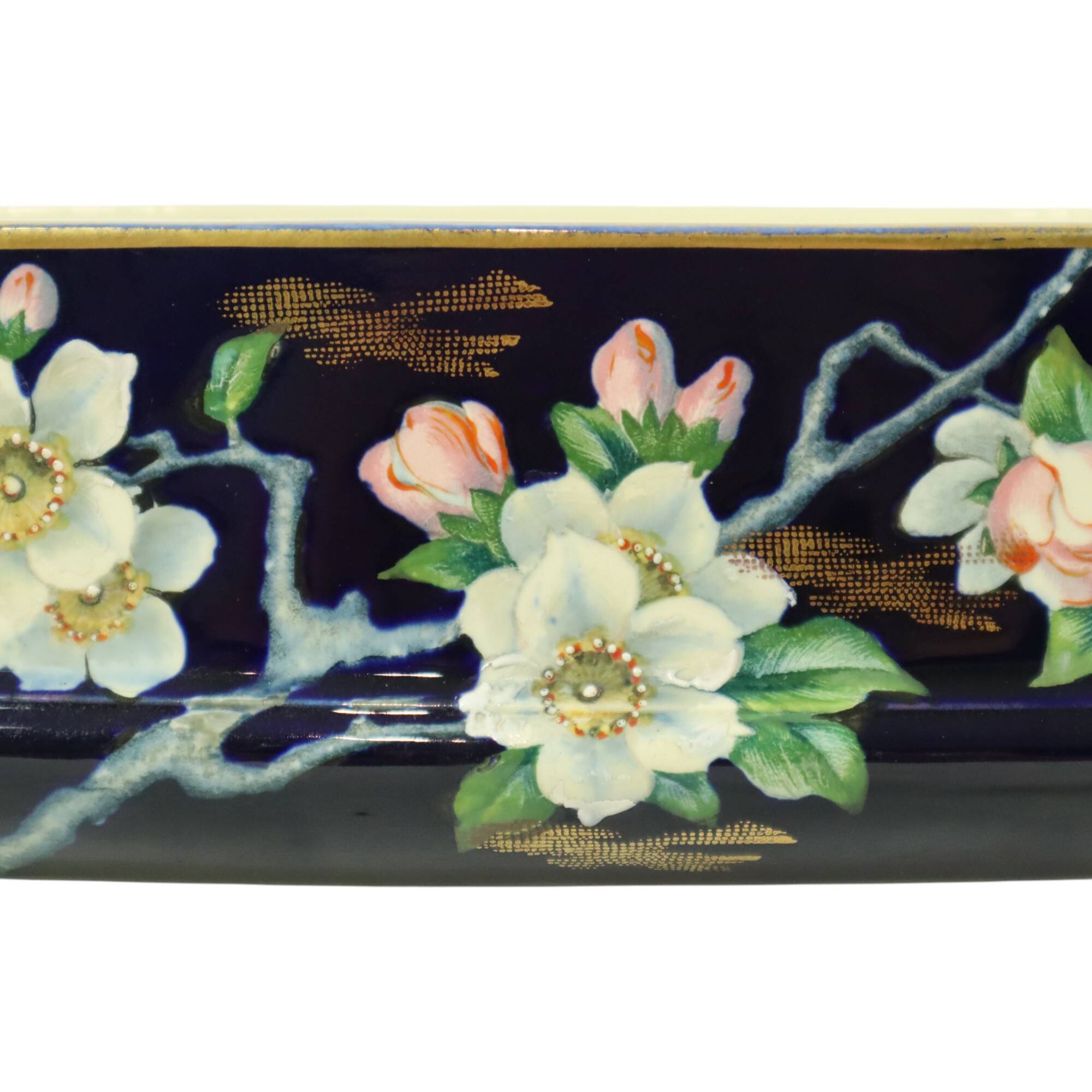 Villeroy & Boch Florale Art Nouveau Flower Pot Taiping Circa 1900