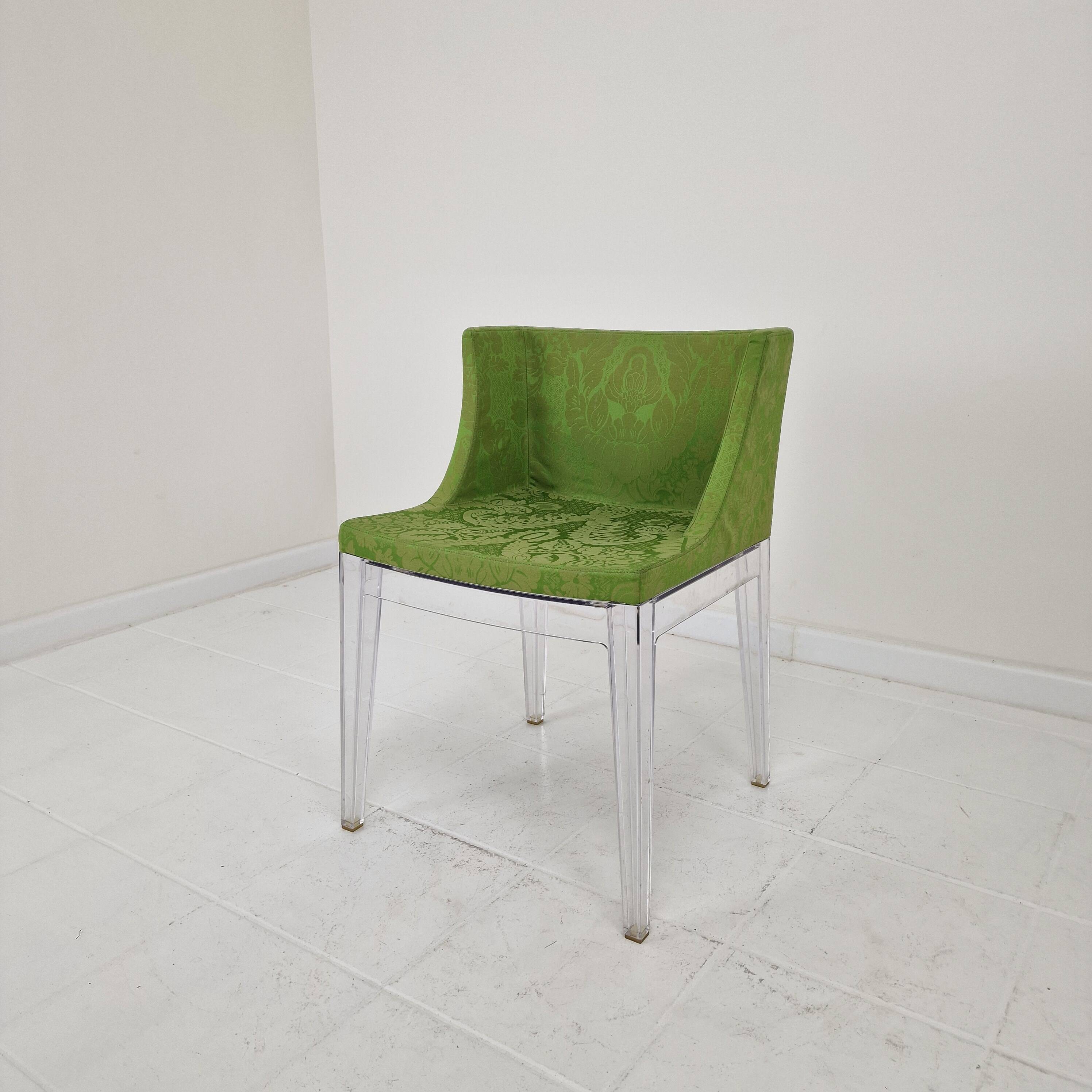 Kartell ‘Mademoiselle’ Chair in Damask Green by Philippe Starck Italy, 2000