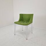 Chaise « Mademoiselle » Kartell en vert damassé par Philippe Starck, Italie, 2000