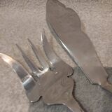 Ercuis Valencay pattern 2-piece silver-plated fish serving set