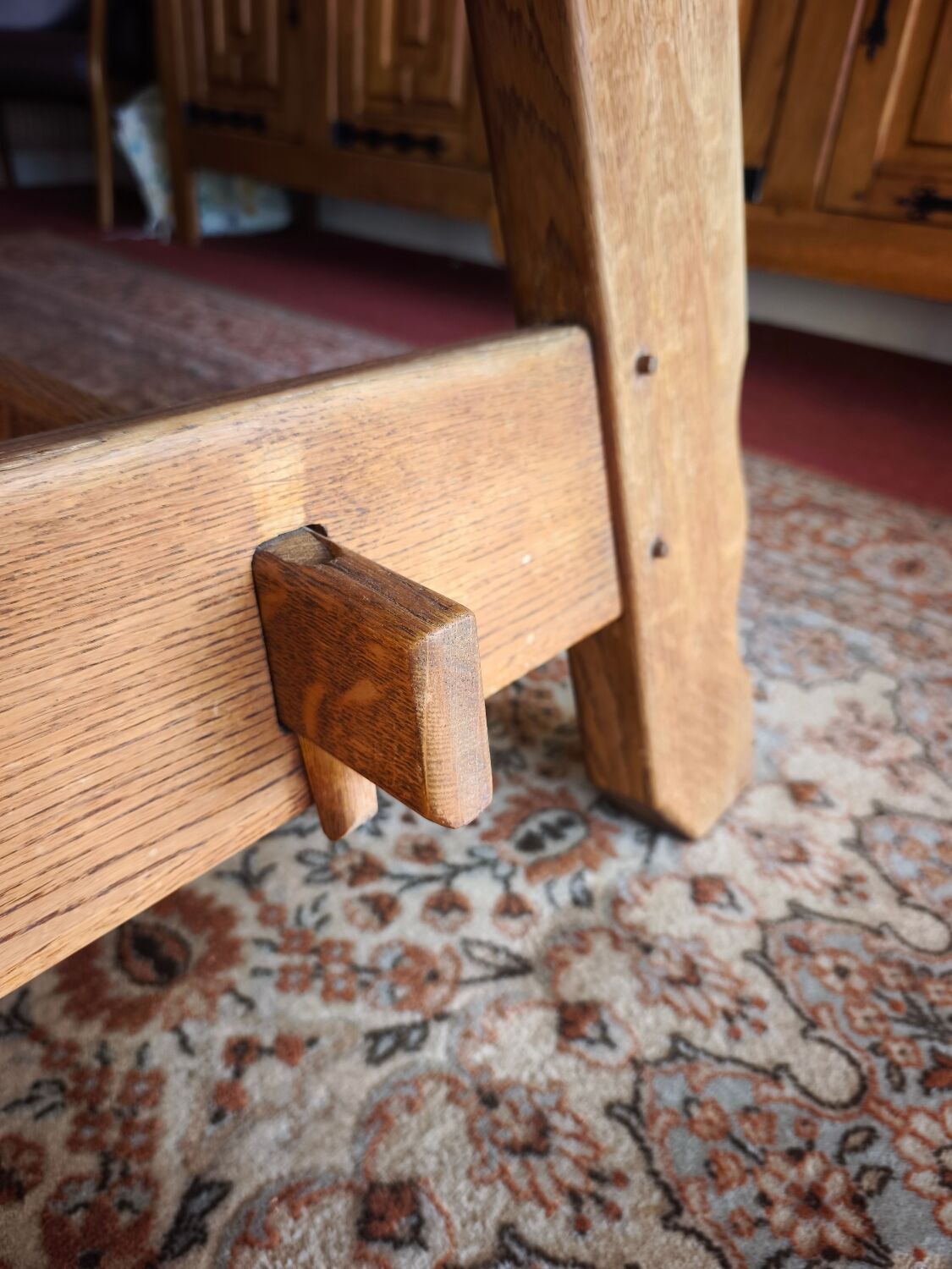 Oak dining table