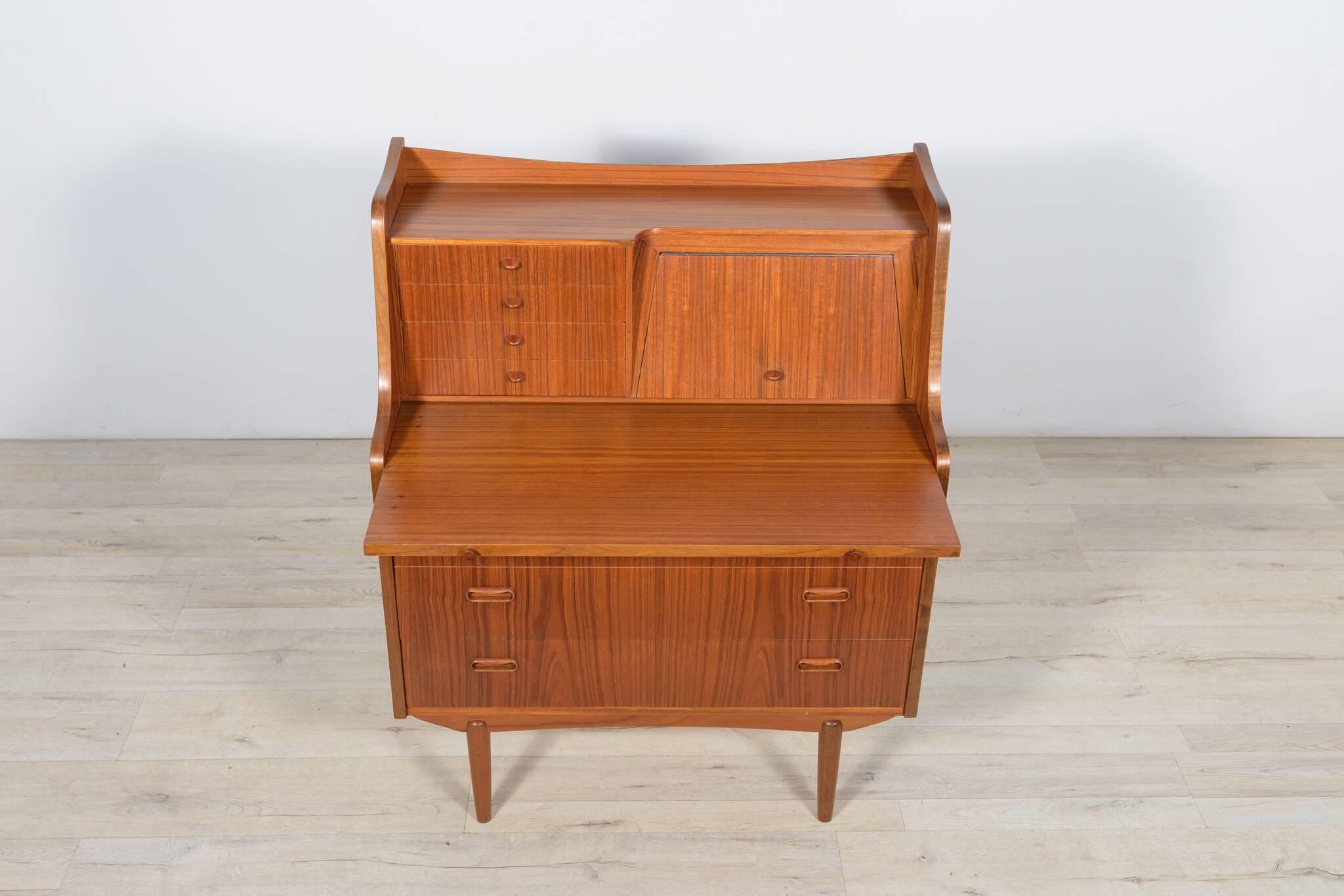 Mid-century teak dresser with dressing table, 1960s