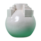 Art Deco cracked ceramic ball vase