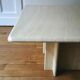 Square travertine coffee table