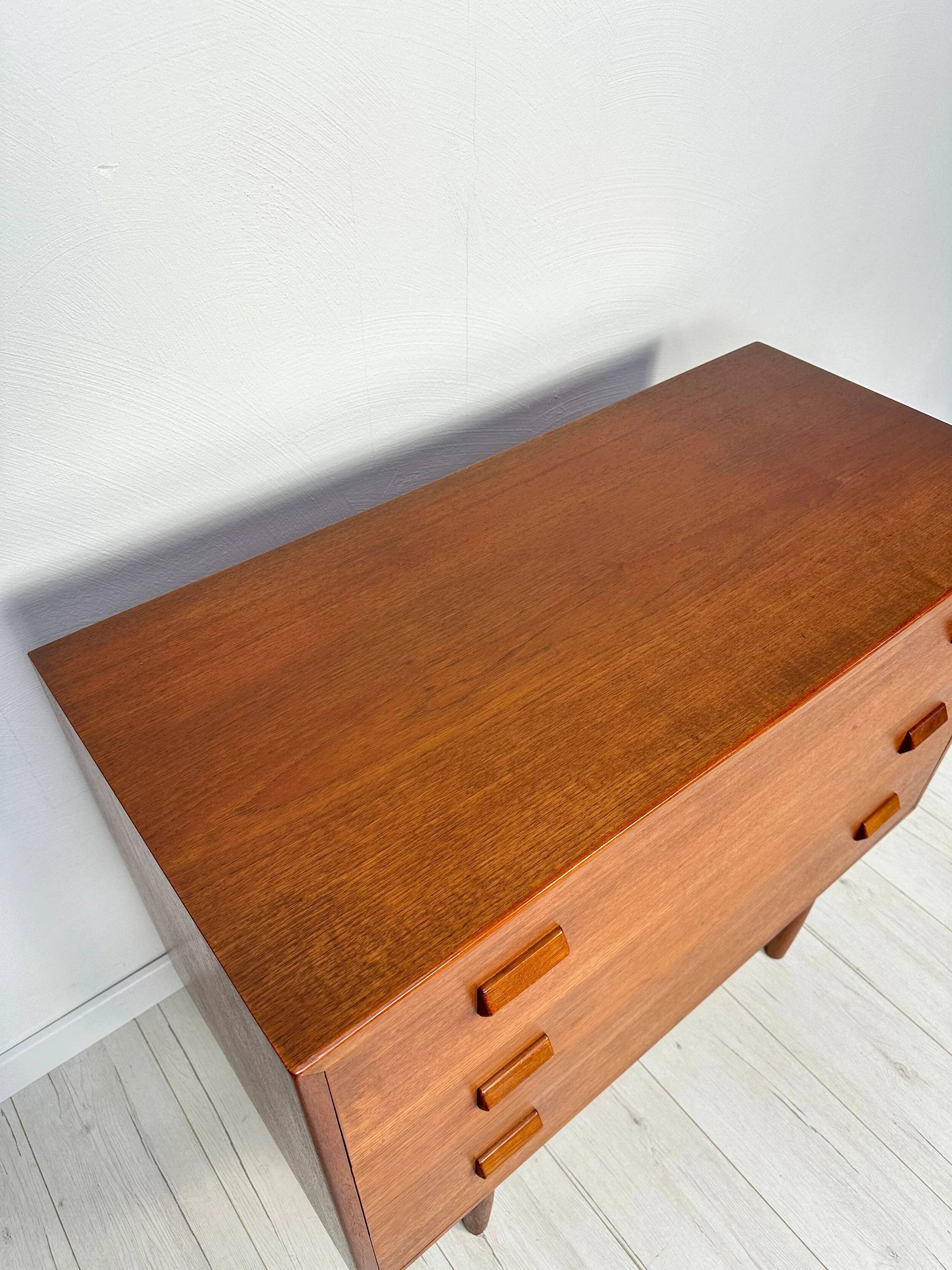 Commode secrétaire en teck danois vintage des années 1960 par Børge Mogensen