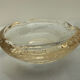 Daum Nancy France ashtray apricot color Cristal Bulles