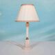 Bohemian chic natural stone table lamp, mid-century onyx table lamp.