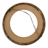 Round gilded wooden frame
