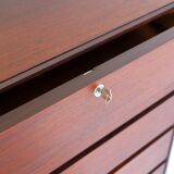 Scandinavian midcentury darkwood chest of drawers 1950s